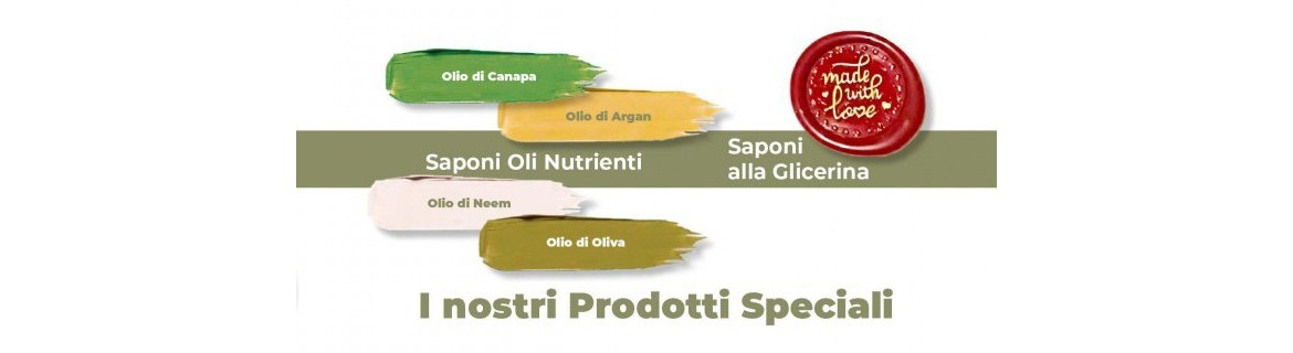 Prodotti speciali, Saponi solidi e Saponi olio di Canapa | Saponeria Artigiana